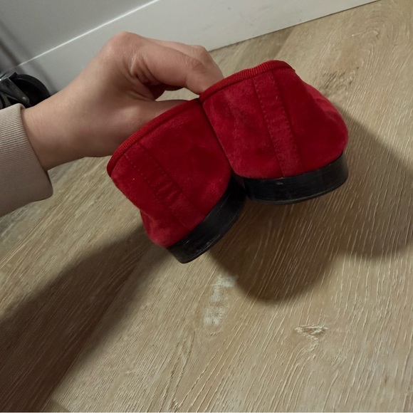 Jeffrey Campbell arabesque genuine suede ballet flat red size 9 - Picture 3 of 4